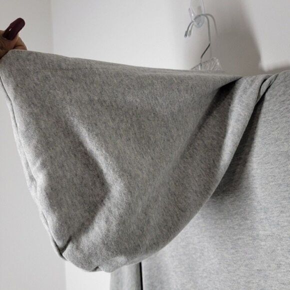 Nwt Socialite Gray Hoodie Sweatshirt Snake Print Pullover Long Sleeve Soft S - Picture 7 of 10